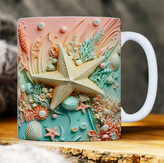 Taza de cerámica con diseño 3d personalizado (11 oz), para la oficina y el hogar, regalos novedosos para cumpleaños, Navidad, Fechas Especiales.