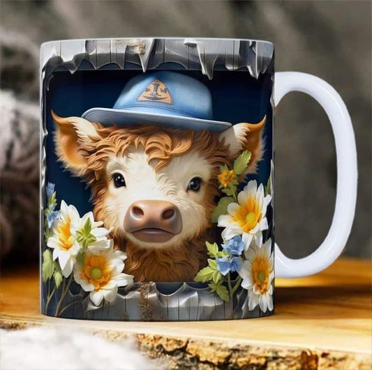 Taza de cerámica con diseño 3d personalizado (15 oz), para la oficina y el hogar, regalos novedosos para cumpleaños, Navidad, Fechas Especiales. (Copia)