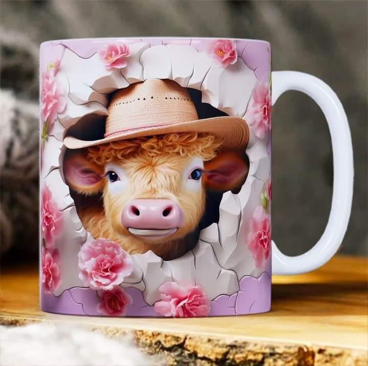 Taza de cerámica con diseño 3d personalizado (15 oz), para la oficina y el hogar, regalos novedosos para cumpleaños, Navidad, Fechas Especiales. (Copia)