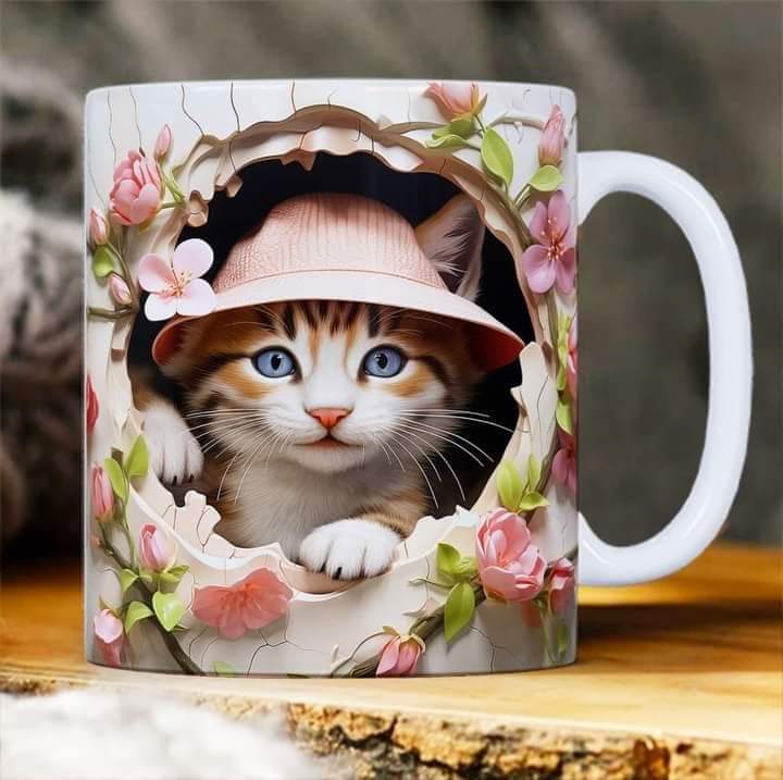 Taza de cerámica con diseño 3d personalizado (15 oz), para la oficina y el hogar, regalos novedosos para cumpleaños, Navidad, Fechas Especiales. (Copia)
