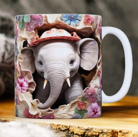 Taza de cerámica con diseño 3d personalizado (15 oz), para la oficina y el hogar, regalos novedosos para cumpleaños, Navidad, Fechas Especiales. (Copia)