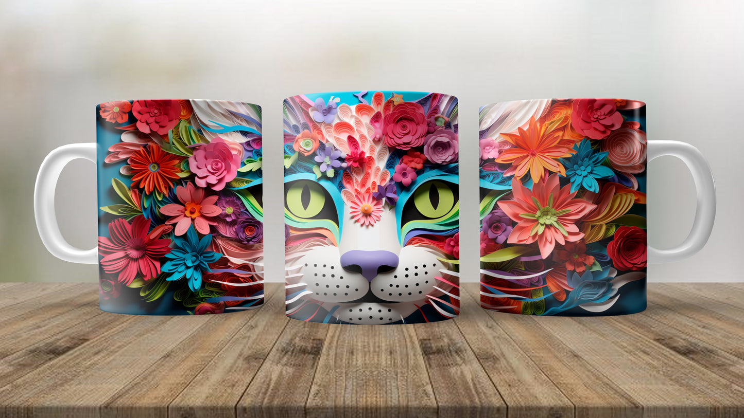 Taza de cerámica con diseño 3d personalizado (15 oz), para la oficina y el hogar, regalos novedosos para cumpleaños, Navidad, Fechas Especiales. (Copia)
